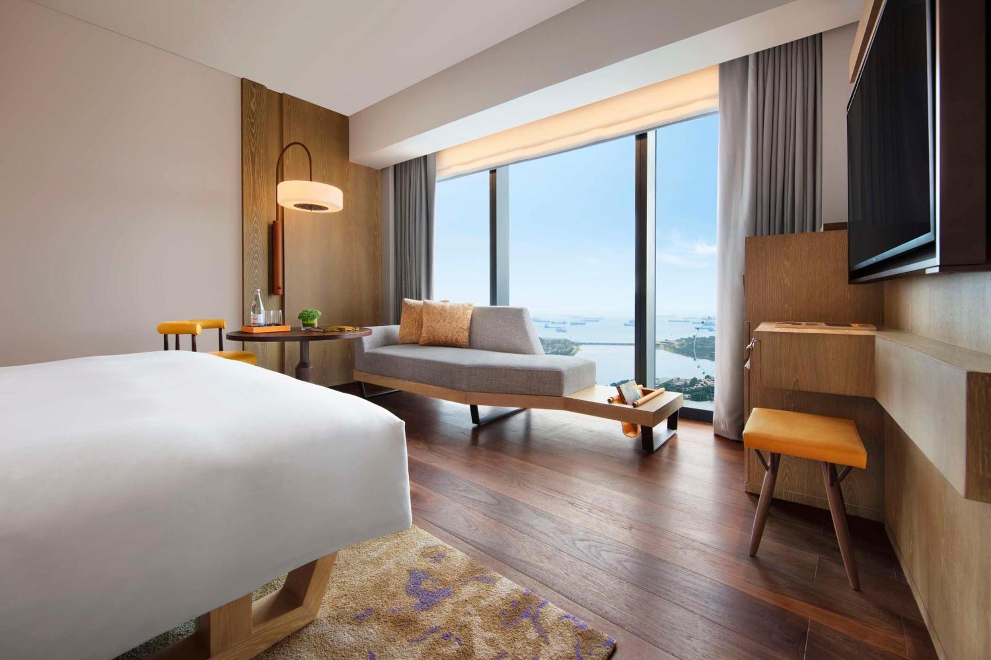 Deluxe Zimmer mit Kingsize-Bett mit Meerblick