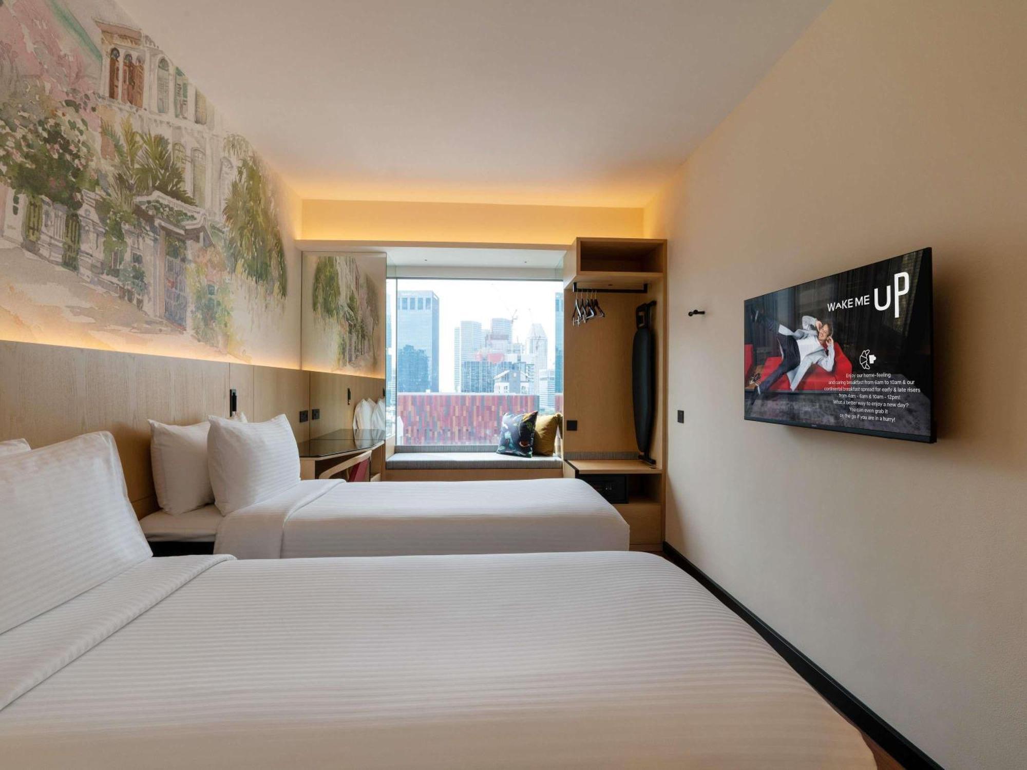 Deluxe Zweibettzimmer mit 2 Einzelbetten, hohe Etage, kostenlose Minibar